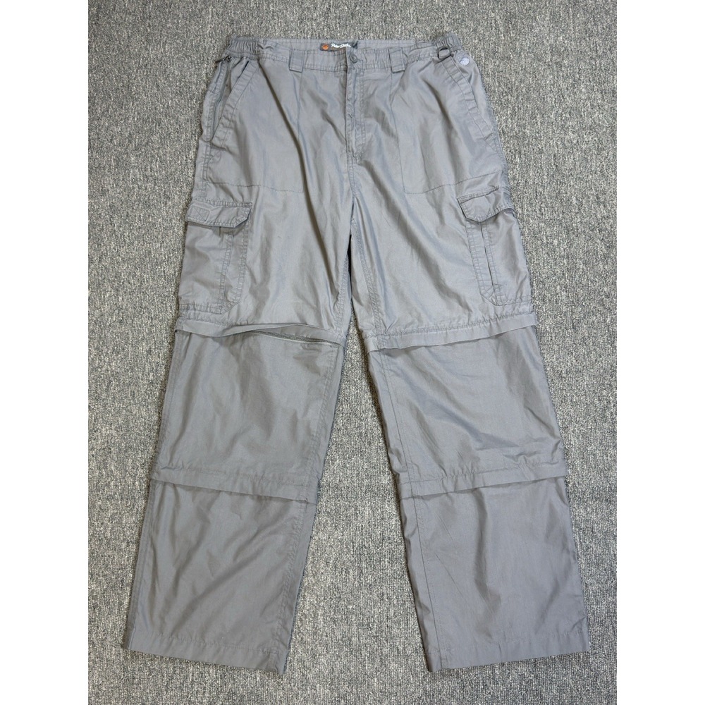 Peter Storm Convertible Hiking Pants Men 34 Short Grey Trekking Outdoor Camping